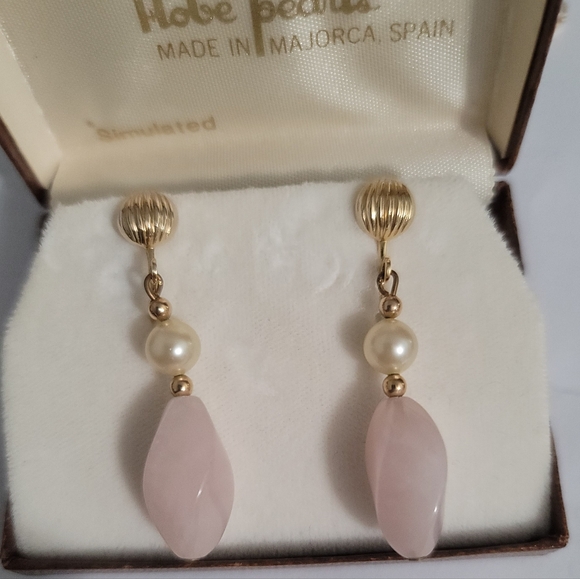 Vintage Majorca Hobe' Pearls clip earrings.  🇪🇸 - Picture 4 of 14